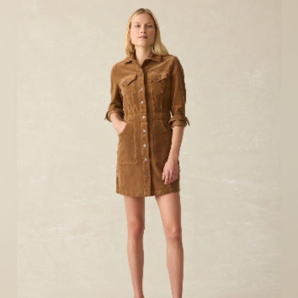 Faherty Softstretch Cord Michelle Dress